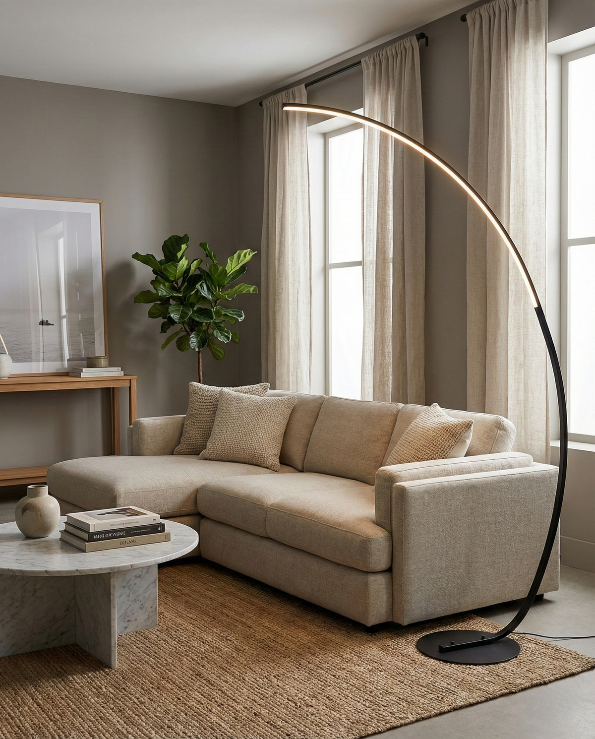 Ledora - Lampadaire Design Wabi Sabi