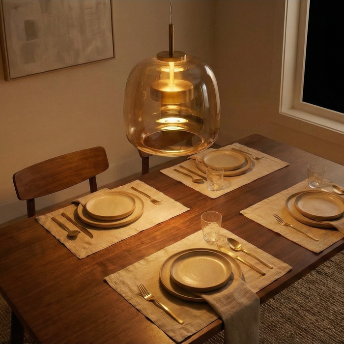 Combien de lumens pour une salle à manger ? Tableau par dimensions de table